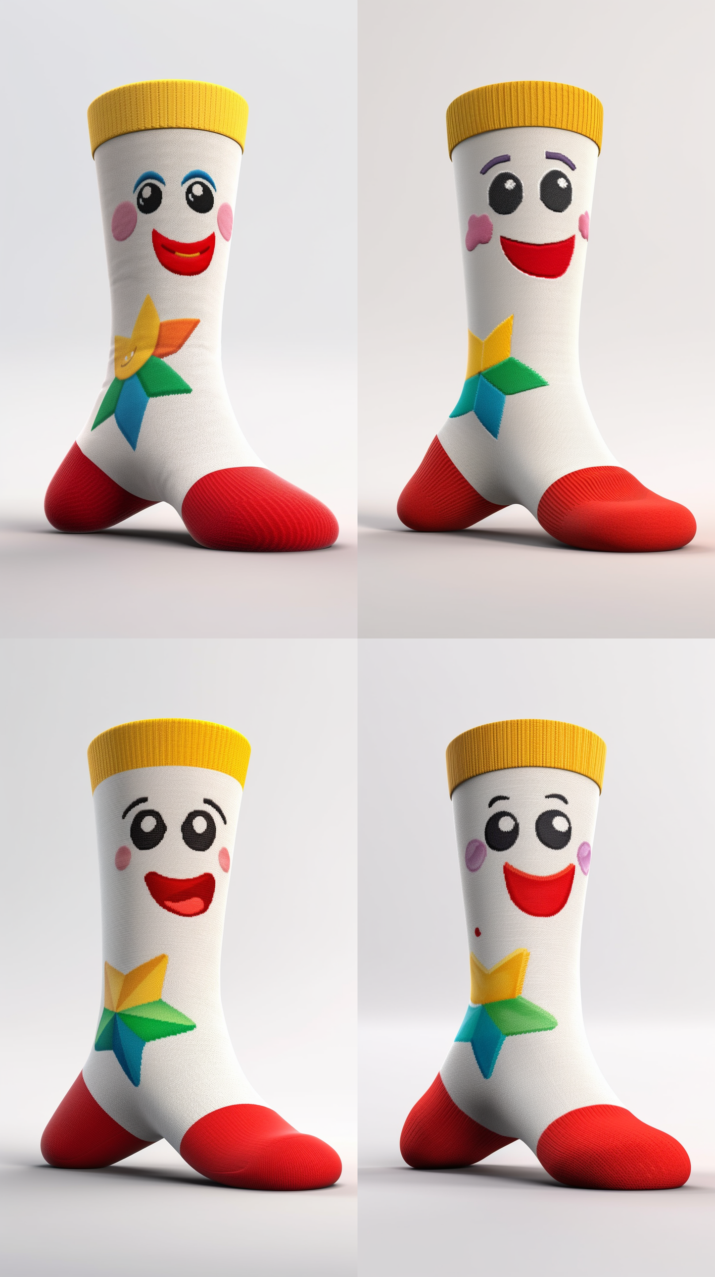 Clown Smiley Socks