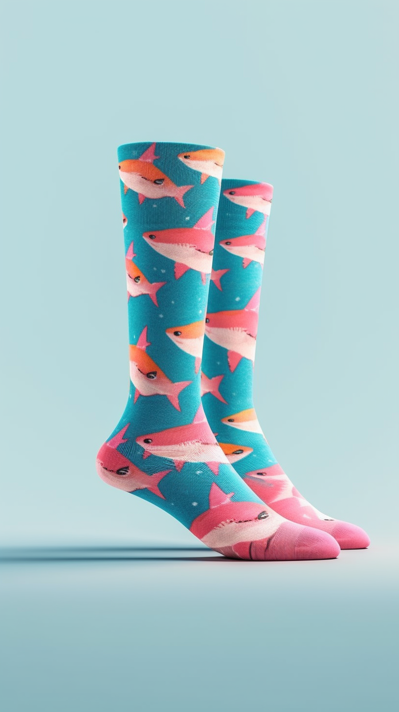 Rosa Hai-Socken