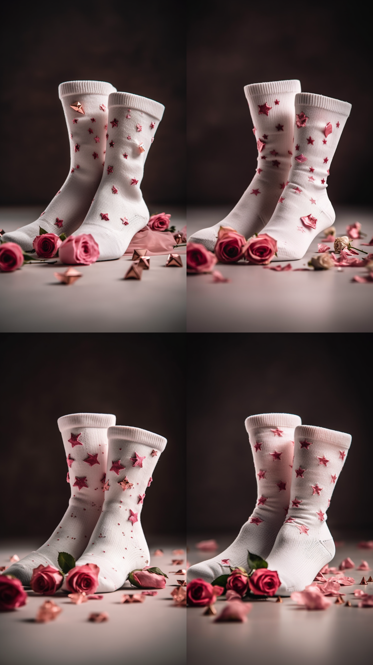 Rose Starry Socks